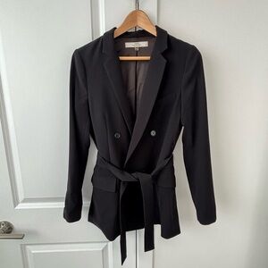 Dex Black Belted Blazer